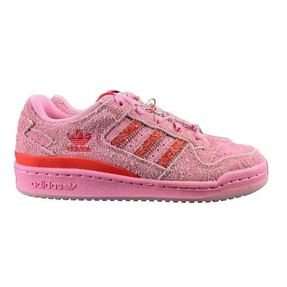 Adidas Forum Low CL The Grinch Bliss Pink Bright Red Shoes ID8895 Women's Size 7 - Picture 1 of 10